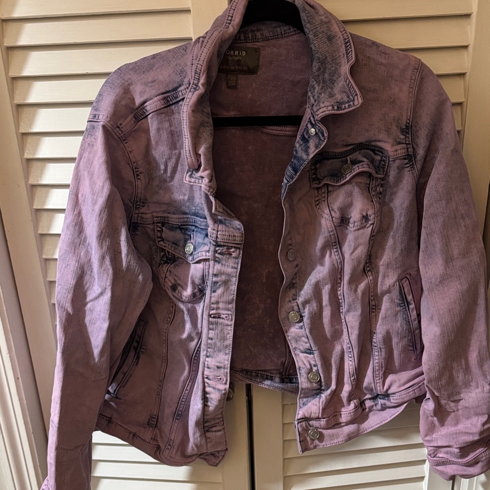 Torrid Pink Denim Jacket